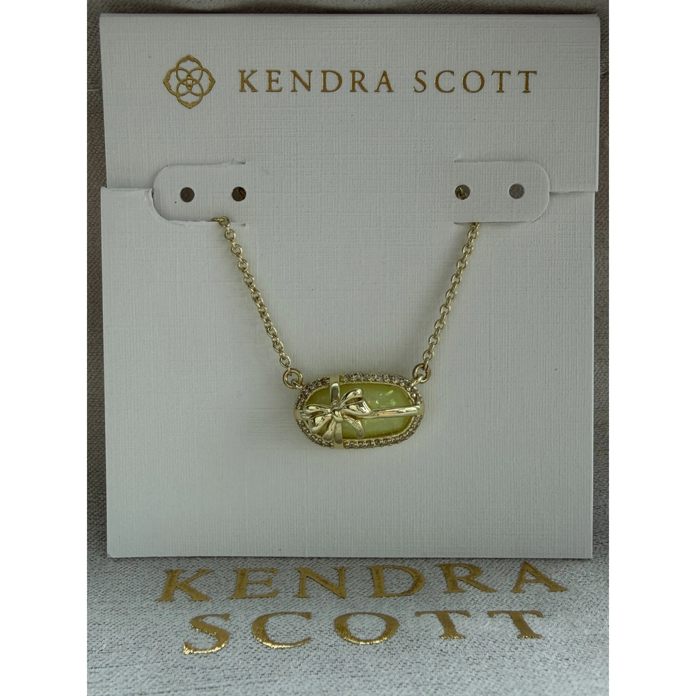 Kendra Scott Yellow Pendant Necklace